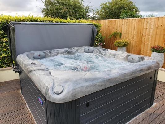 Thermal Spas Sapphire in a garden