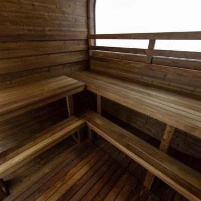 seating in the sauna