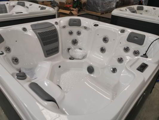 looking down into the Thermal Spas hydro hot tub