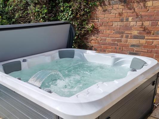 installation of SB353L hot tub