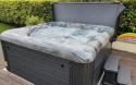 Sapphire hot tub on decking